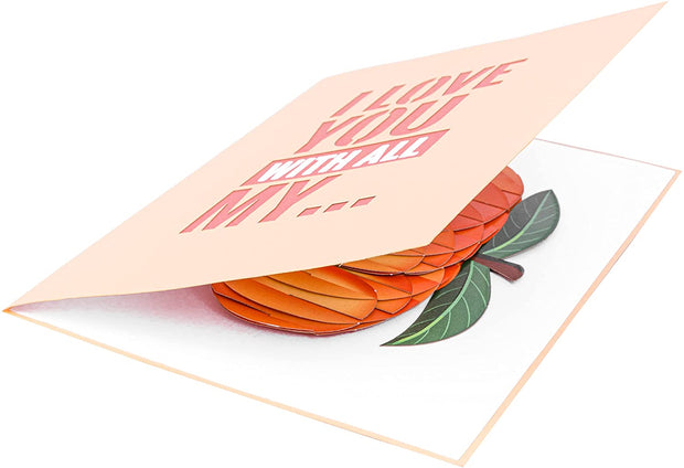 Cheeky Peach Pop Up Card