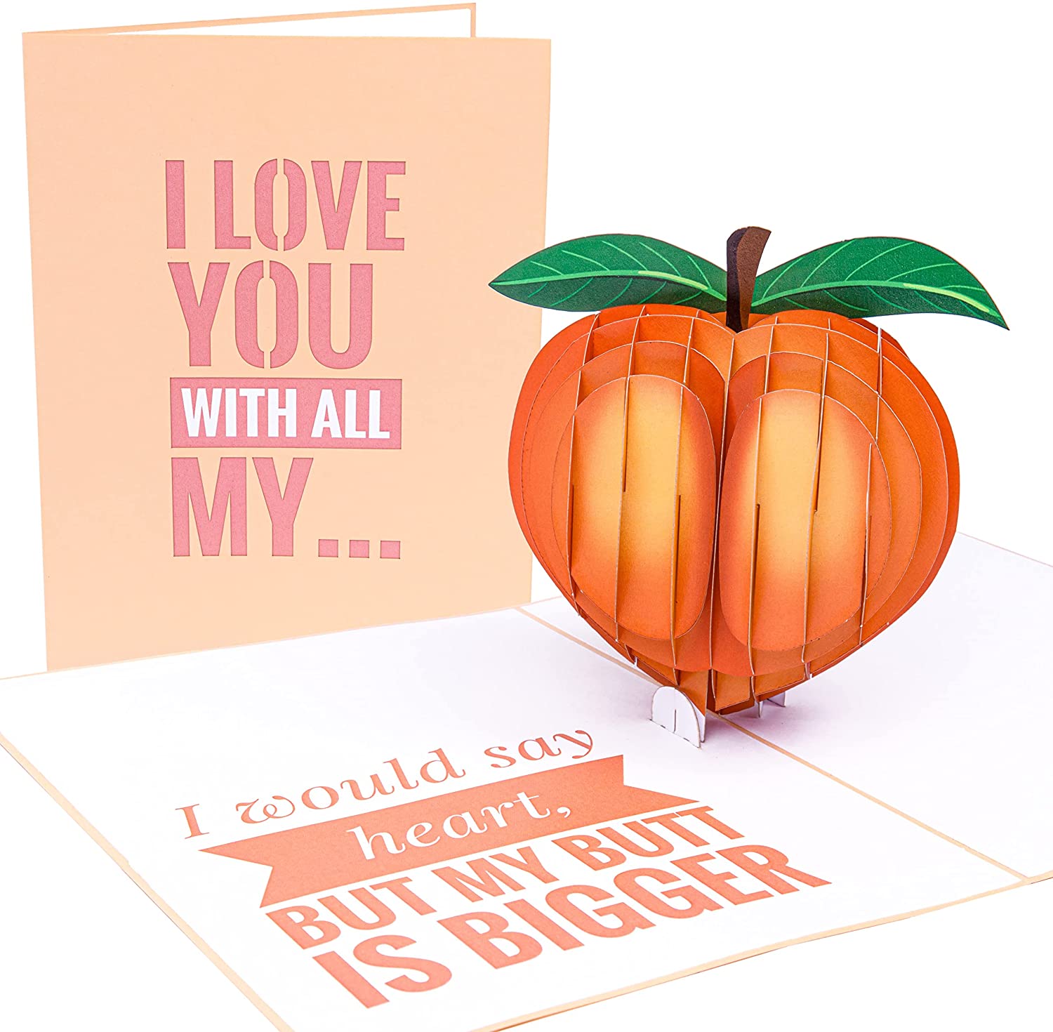 PopLife Cheeky Peach Pop Up Card