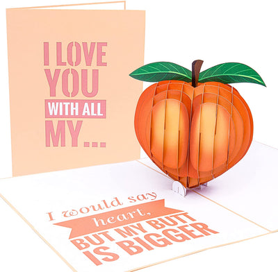 Cheeky Peach Pop Up Card