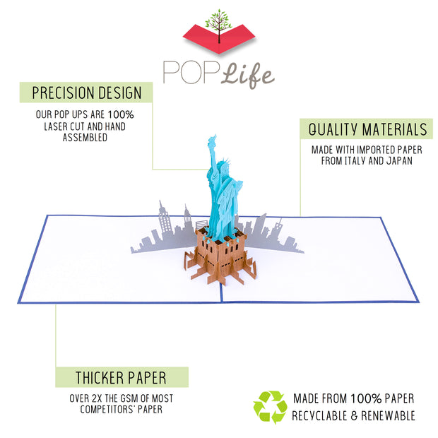 Statue of Liberty Pop Up Card