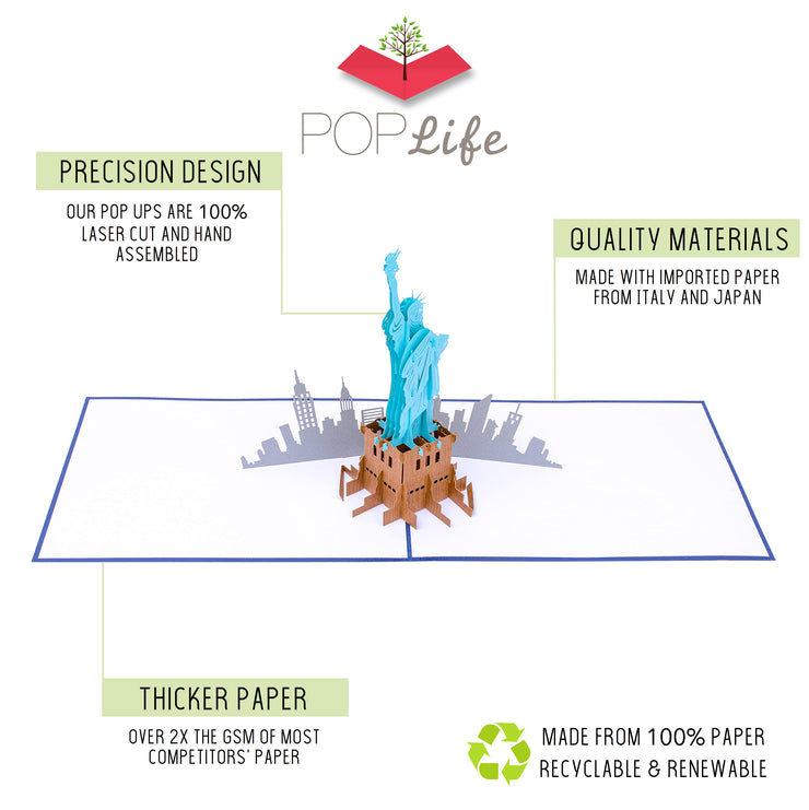 Statue of Liberty Pop Up Card