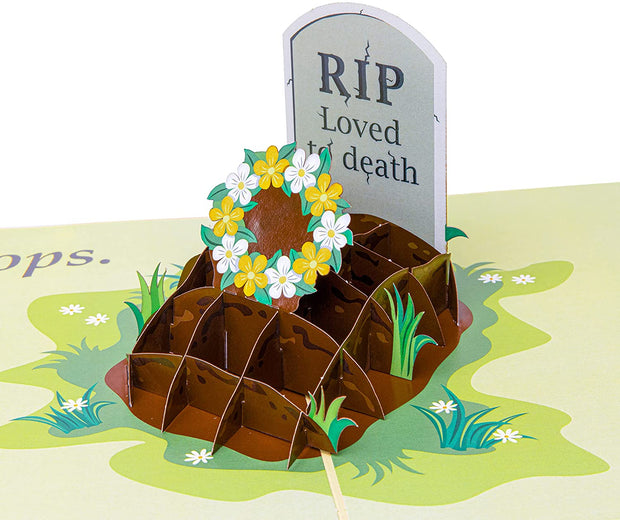 Funny I Love You To Death Pop Up Card