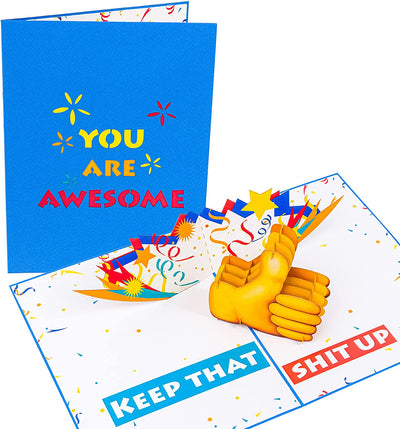 You Are Awesome Pop Up Card