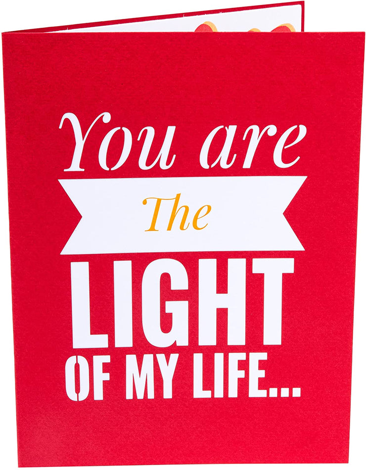 Naughty Light of My Life Pop Up Card