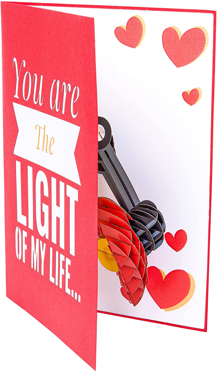 Naughty Light of My Life Pop Up Card