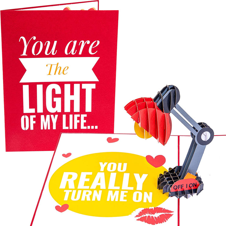 Naughty Light of My Life Pop Up Card