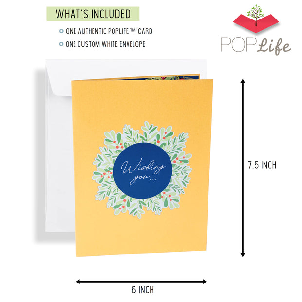 Wishing You Peace & Joy Pop Up Card