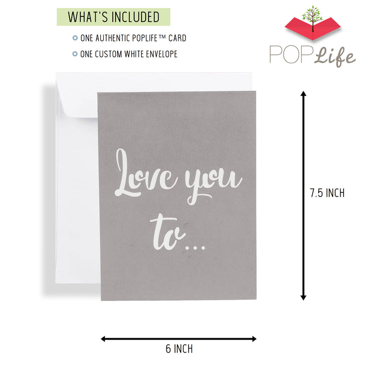 Love You to Infinity Pop Up Card