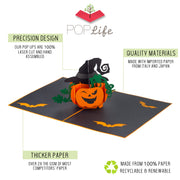 Spooky Halloween Pumpkin Pop Up Card