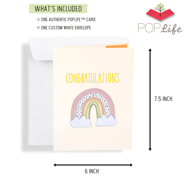 "Congratulations It's a Girl!" Pop Up Card