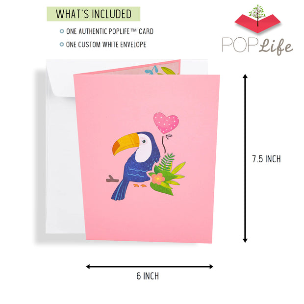 Toucan Birds Pop Up Card