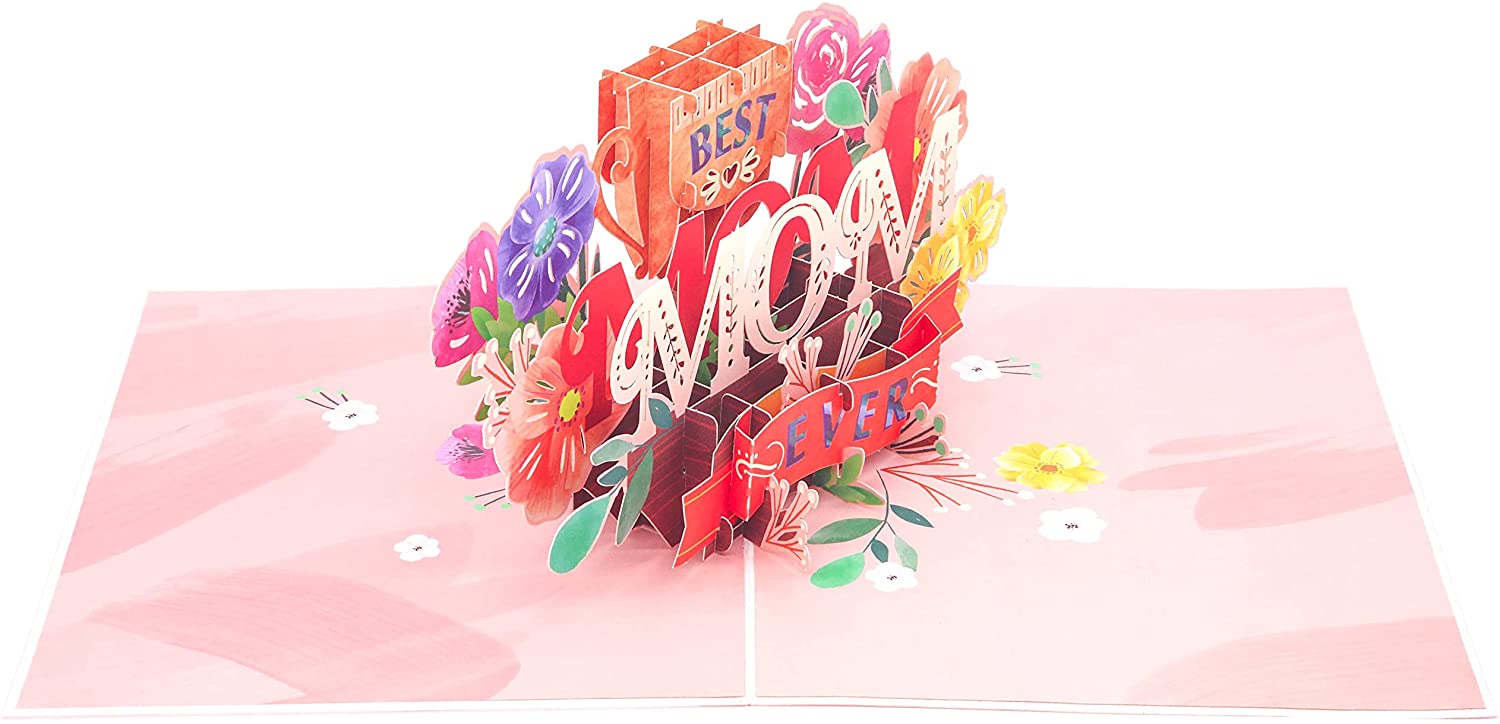 'Best Mom Ever' Pop Up Card