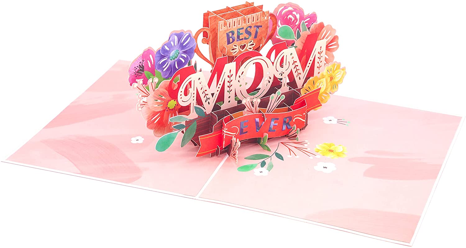 'Best Mom Ever' Pop Up Card