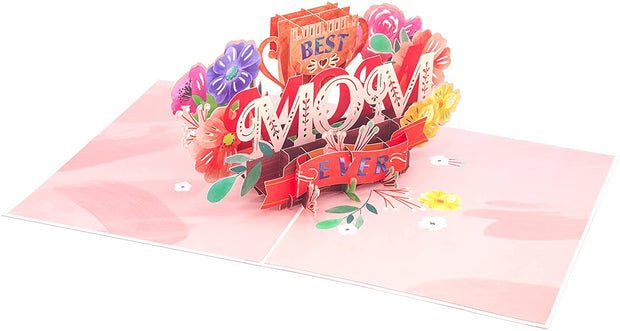 'Best Mom Ever' Pop Up Card