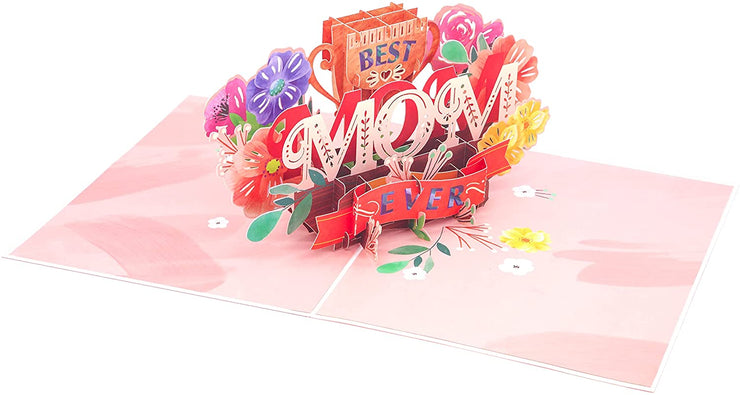 'Best Mom Ever' Pop Up Card