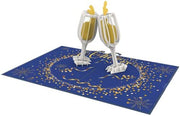 Champagne Cheers Pop Up Card