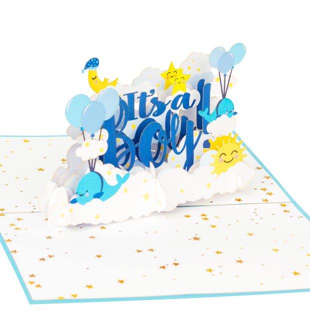 "Congratulations It's a Boy!" Pop Up Card