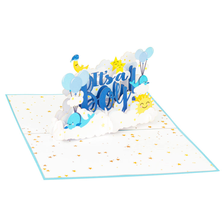 "Congratulations It's a Boy!" Pop Up Card