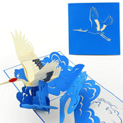 Crane Bird Pop Up Card