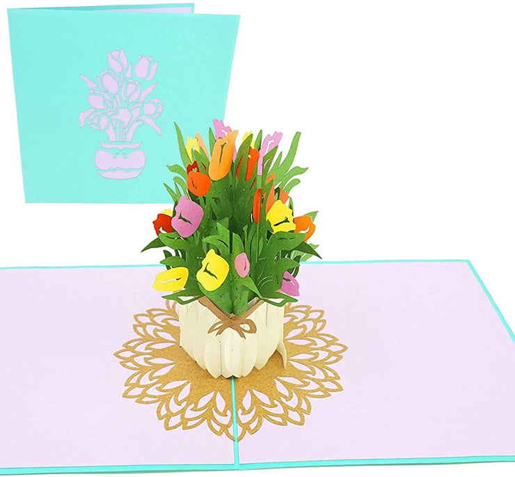 Tulip Bouquet Pop Up Card