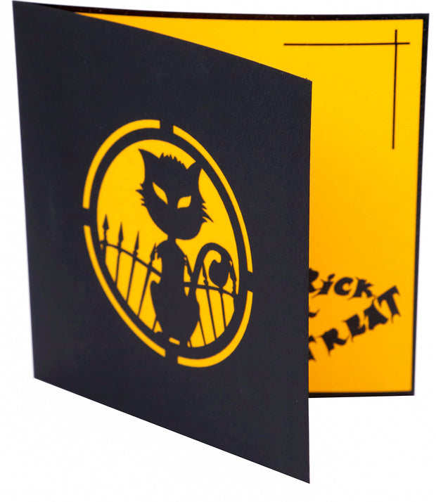 Evil Bat Halloween Pop Up Card