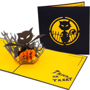 Evil Bat Halloween Pop Up Card