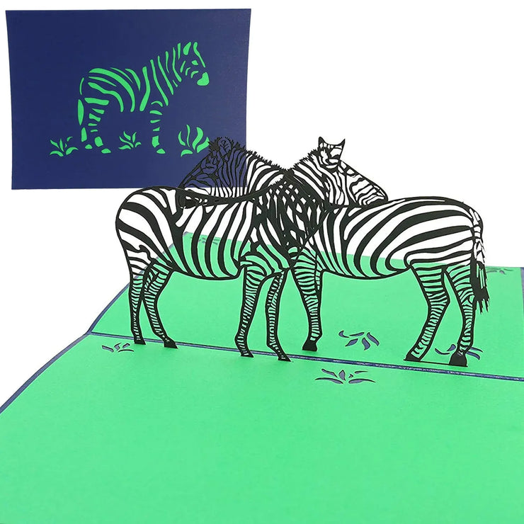 Zebra Pop Up Card