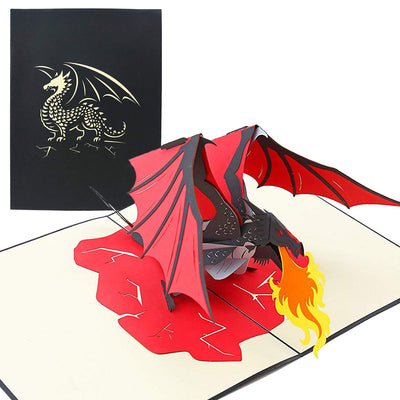 Fire Breathing Dragon Pop Up Card