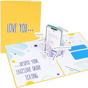 Funny Group Texting Pop Up Card