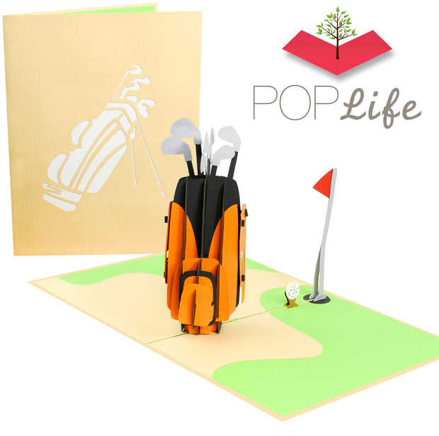 PopLife Golf Club and Hole-In-One Pop Up Card