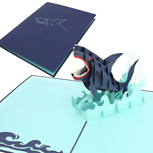 Great White Shark Pop Up Card