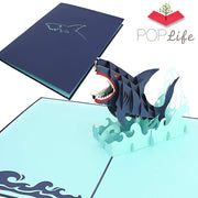 PopLife Great White Shark Pop Up Card