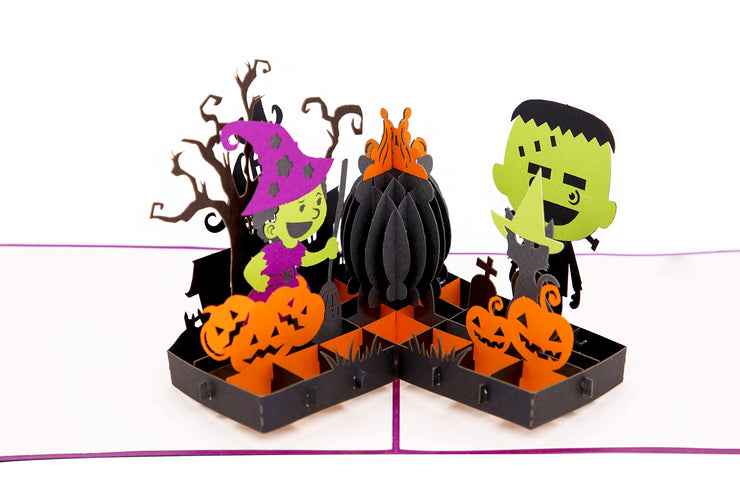 Halloween Cauldron Pop Up Card