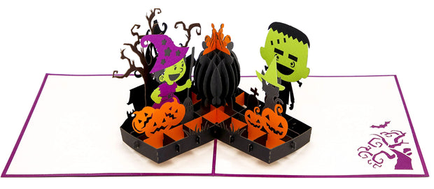 Halloween Cauldron Pop Up Card