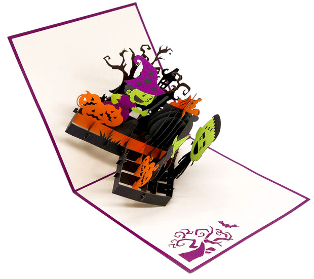 Halloween Cauldron Pop Up Card