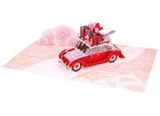 Love Bug Car Pop Up Card