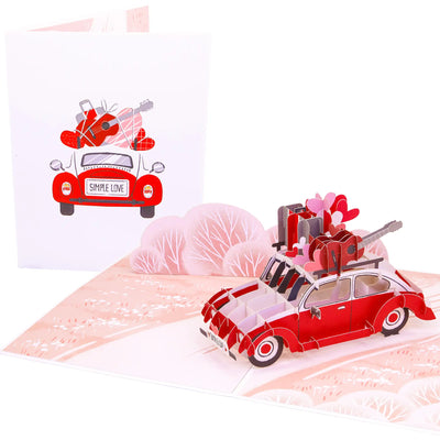 Love Bug Car Pop Up Card