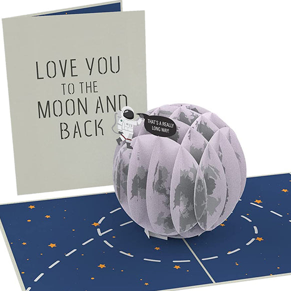 Love You to the MOON and Back Pop Up Card