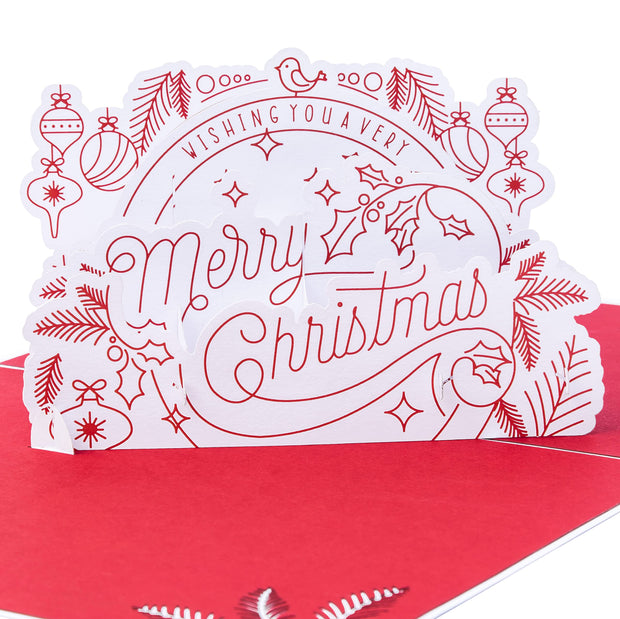 Merry Christmas Pop Up Card