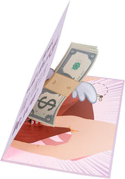 Mom's Financial Burden Pop Up Card