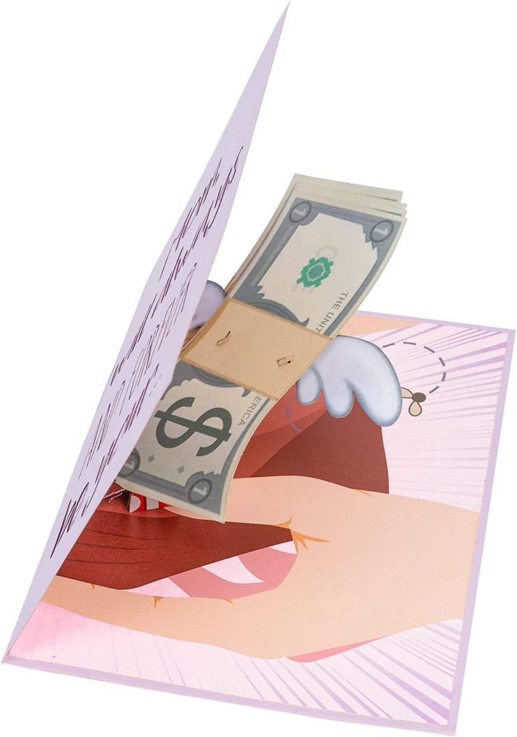 Mom's Financial Burden Pop Up Card