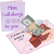Mom's Financial Burden Pop Up Card