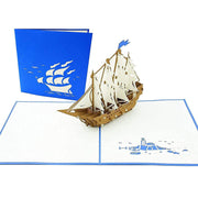 Sailboat Tall Ship Pop Up Card