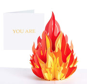 You're FIRE Pop Up Card