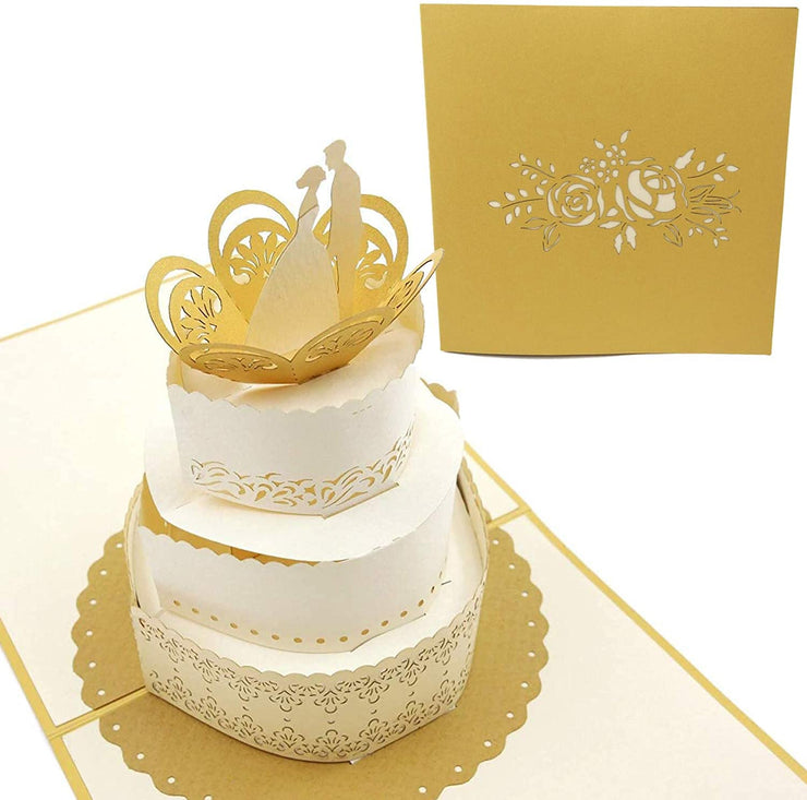 Wedding Cake Pop Up Wedding Card