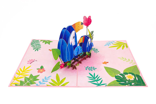 Toucan Birds Pop Up Card