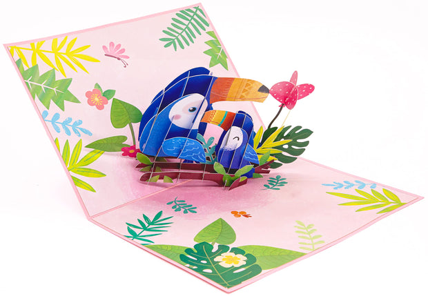 Toucan Birds Pop Up Card