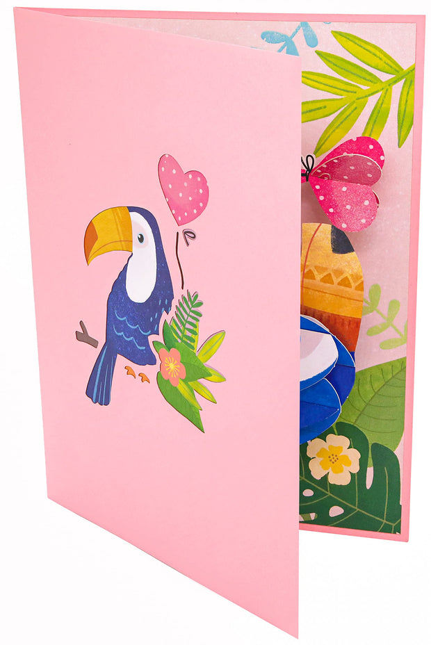 Toucan Birds Pop Up Card
