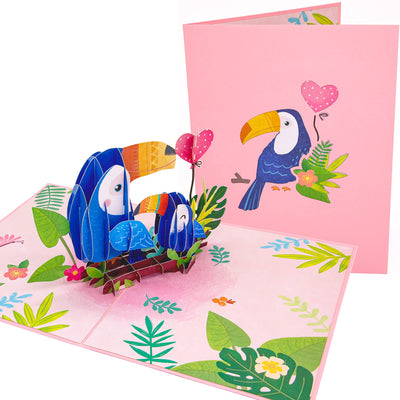 Toucan Birds Pop Up Card