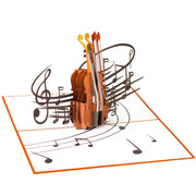 Violin Musical Instrument Pop Up Card